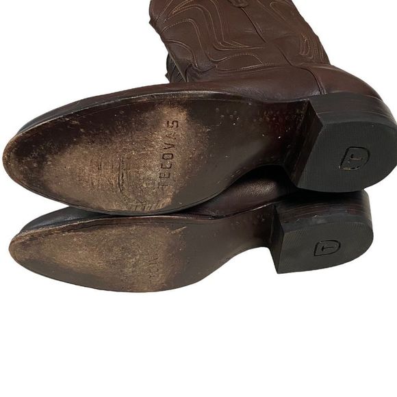 Tecovas Jamie Boots in Sequoia Bovine 15 D Womens Brown Cowgirl Rodeo Equestrian - Picture 9 of 11